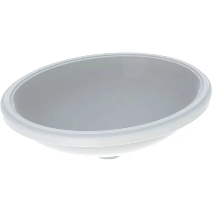 Umywalka podblatowa variform, owalna b1=50cm, otwór na baterię=bez, przelew=bez, biały / spód szkliwiony 500.755.01.2 | Ostatnie dni