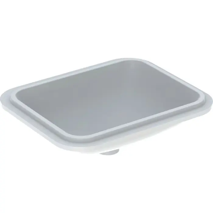 Nowość już dostępna | Umywalka podblatowa variform, prostokątna b1=45cm, otwór na baterię=bez, przelew=bez, biały / spód szkliwiony 500.763.01.2