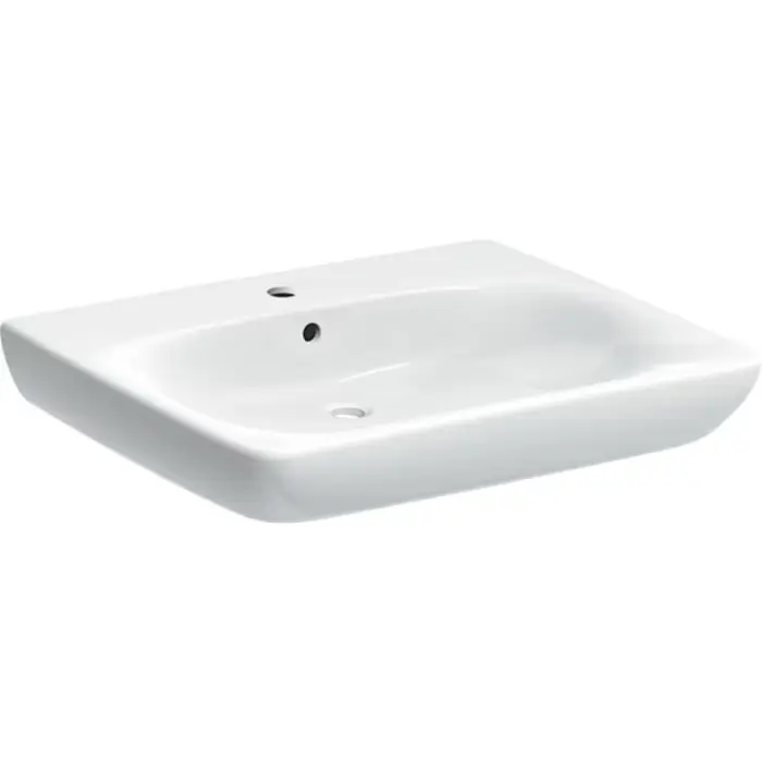 Popularny produkt | Umywalka selnova comfort bez barier 65x55cm, otwór na baterię=na środku, przelew=widoczny, biały 501.463.00.7