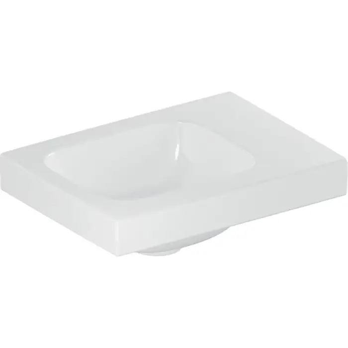 Świetna cena - Umywalka mała icon light 38x13x28cm, biały / keratect, otwór na baterię=bez, przelew=bez, powierzchnia odkładcza=prawa strona 501.830.00.4