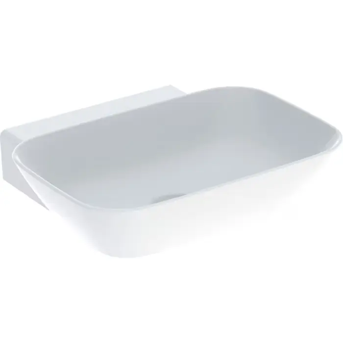 Darmowy zwrot | Umywalka nablatowa one, w kształcie misy 50x42.5cm, otwór na baterię=bez, przelew=bez, biały / keratect 505.040.01.6