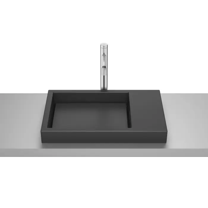 Tylko kilka sztuk - Horizon umywalka blatowa skyline 60x38 cm czarny mat A32727508B