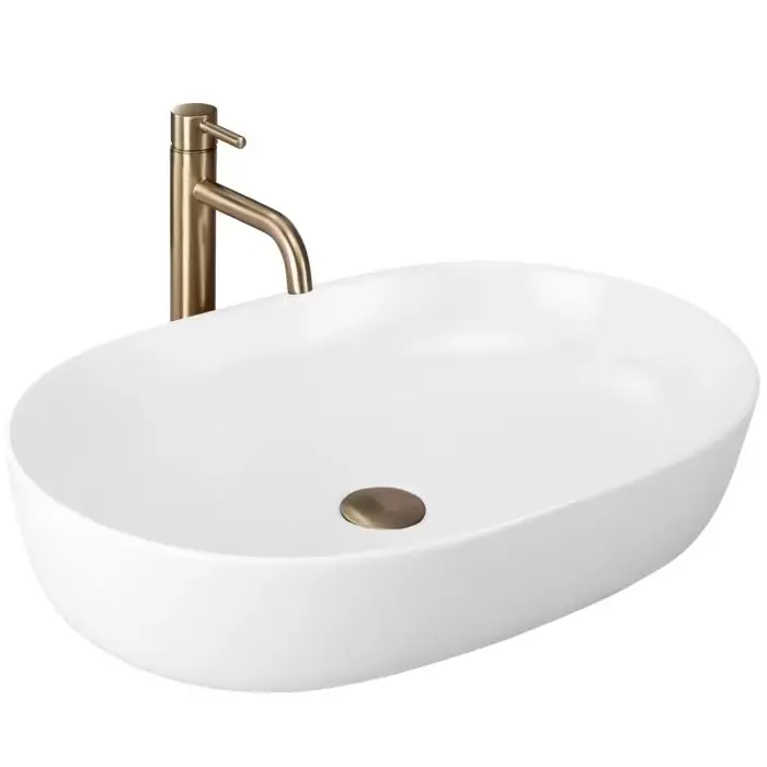 Umywalka nablatowa cleo 61 white matt REA-U9653 - Zniżka