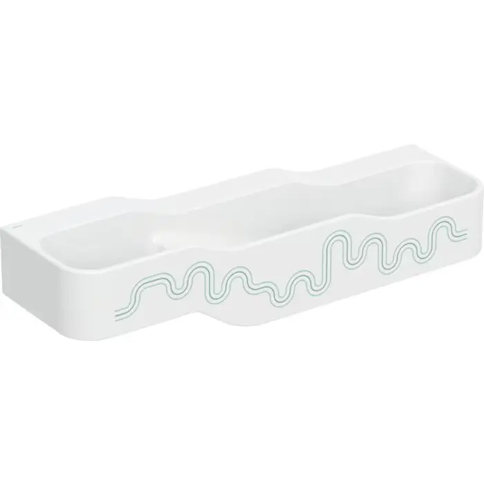 Top oferta - Umywalka dla dzieci bambini, z trzema umywalkami, głębsza umywalka po prawej stronie b=140cm, otwór na baterię=bez, zielony 502.976.79.2