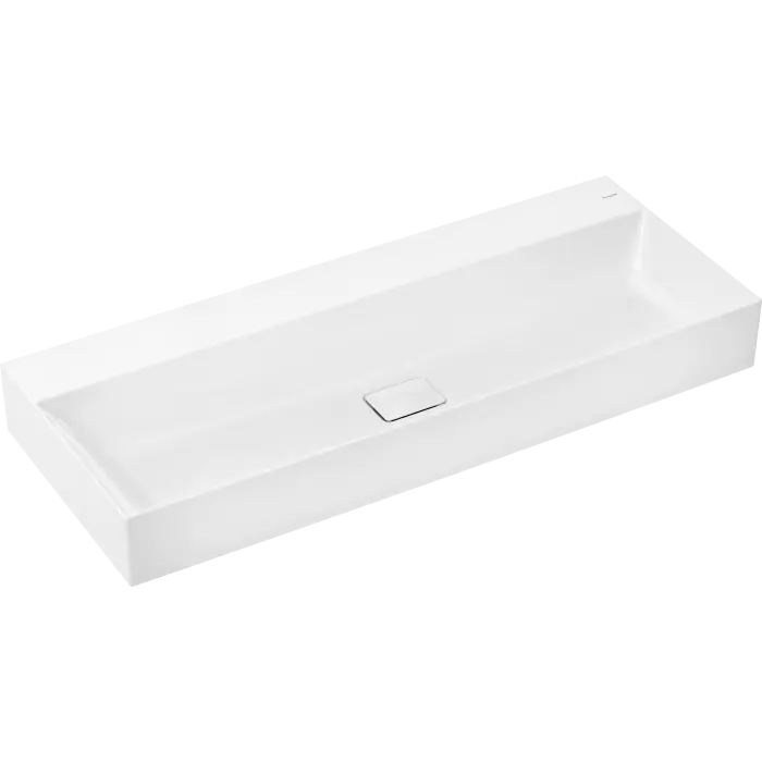 Produkt polecany | Xevolos e umywalka wpuszczana w blat 1200/480, szlifowana bez otworu na baterię, bez przelewu, smartclean biały 61107450