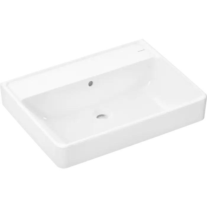 Cena fabryczna - Xanuia q umywalka wisząca 650/480 bez otworu na baterię, z przelewem, smartclean biały 61152450
