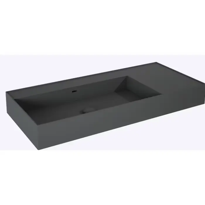Właśnie dodano | Umywalka level 100 lewa ścienna, solid-surface anthracite matt RE041461186010