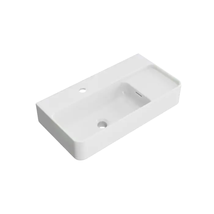 Ness umywalka wisząca/nablatowa 60x31 cm prostokątna z otworem na baterię,biały połysk CENL.3519.600.WH - Właśnie dodano