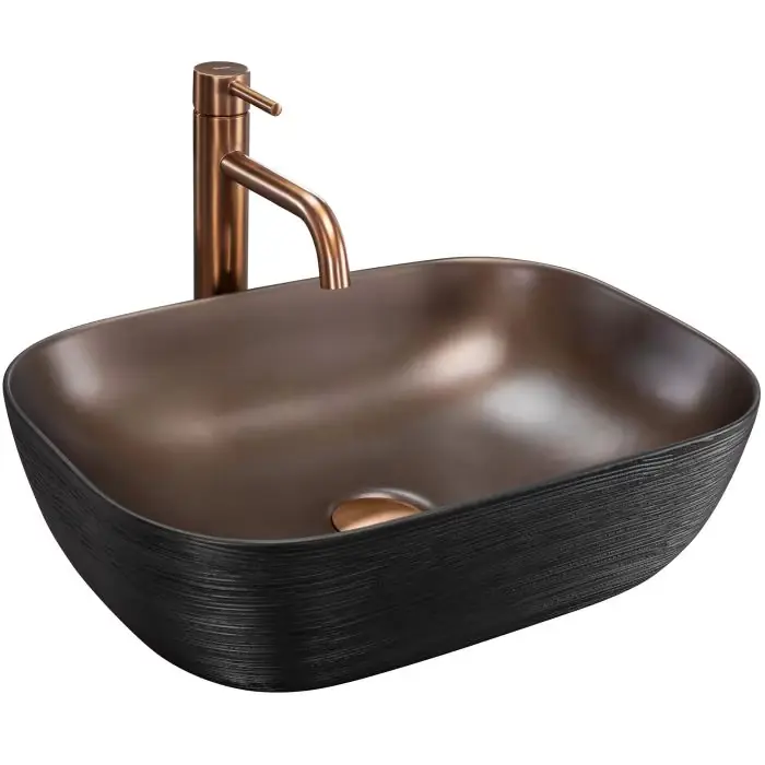 Hit | Belinda copper brush umywalka nablatowa REA-U6384