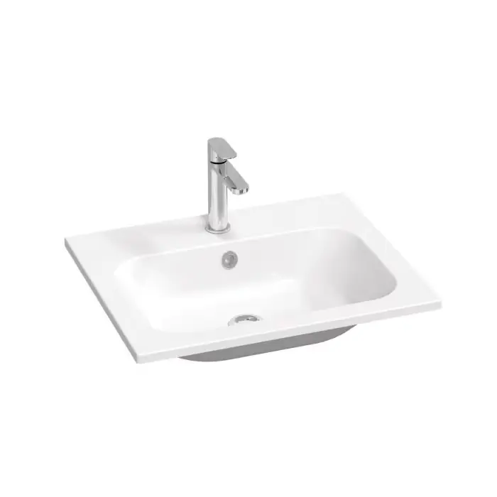 Nowość w sklepie - Umywalka konglomeratowa chrome slim 600 biała z otworami XJG01160001