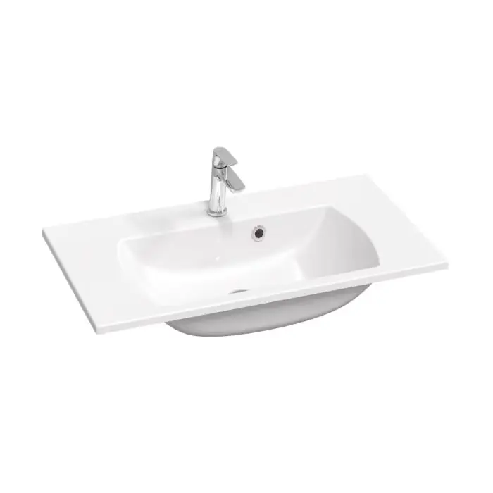 Bezpieczna płatność - Umywalka konglomeratowa classic ii 800 n slim biała z otworami XJX01180001