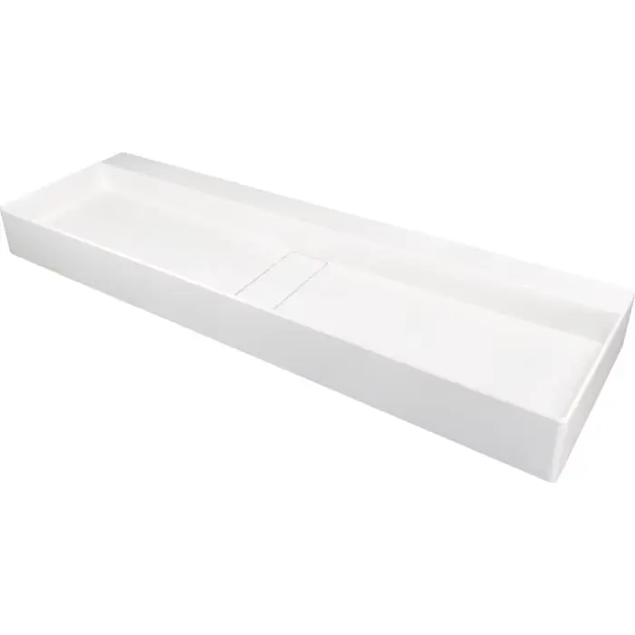 Umywalka blur alabaster 1200x400 mm z maskownicą CQB AU2S - Zostało kilka sztuk