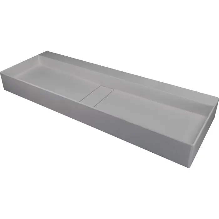 Umywalka blur szary metalik 1000x400 mm z maskownicą CQB SU1S - Sprawdzony wybór