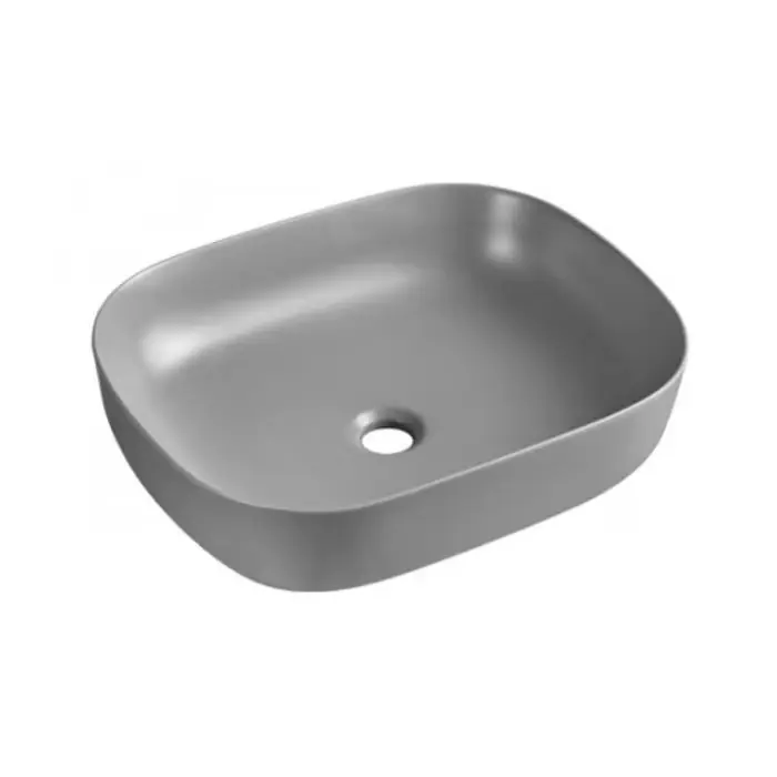 Asturia gris umywalka nablatowa szary mat 490x395x135 ce-u-023-77-49 AQ.448-0237749 - Do wyczerpania zapasów