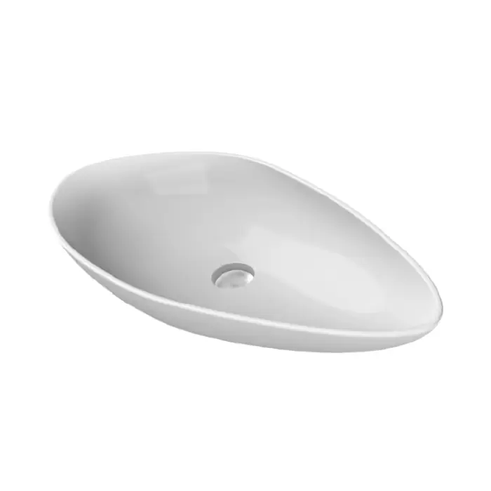 Top produkt - Umywalka cerastyle olive 75cm, stawiana na blat kolor biały 071300-u 071300-u