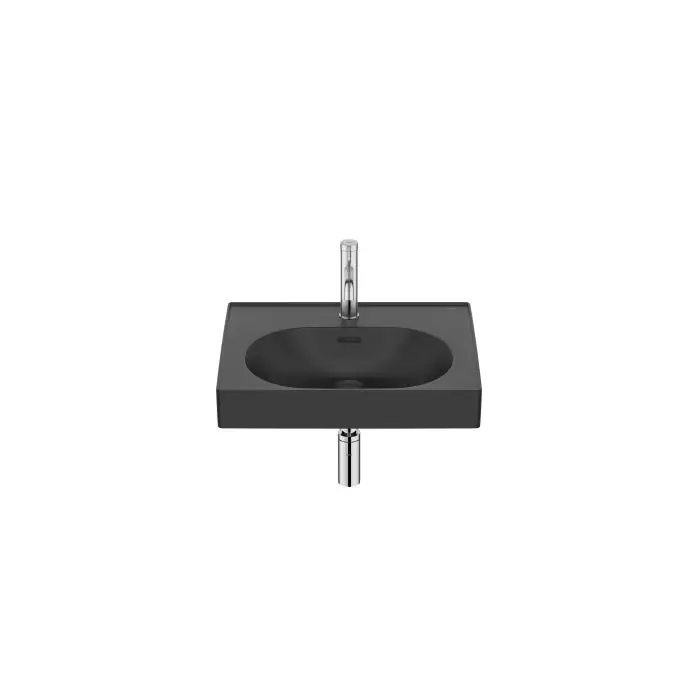 Okazja dnia | Meridian umywalka ścienna / meblowa 55x46 cm fineceramic® czarny mat A327741080