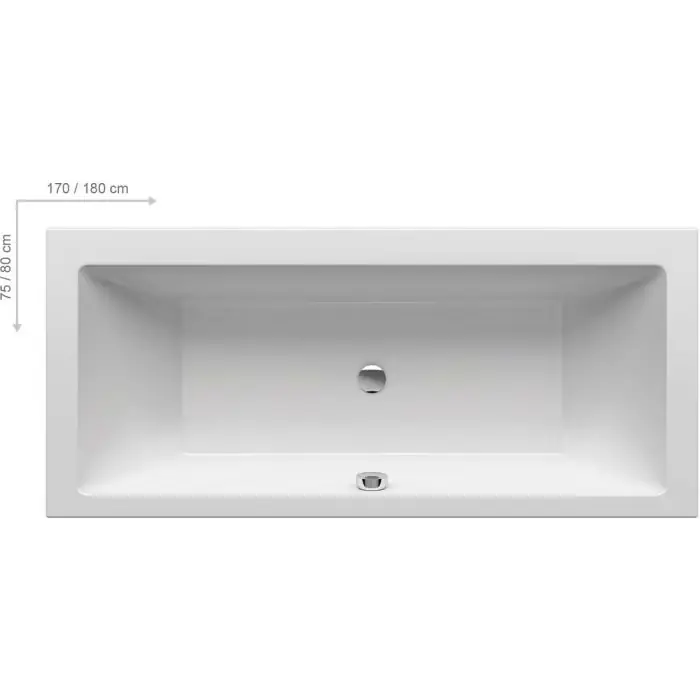 Produkt premium - Wanna formy 01 180x80 biała C881000000