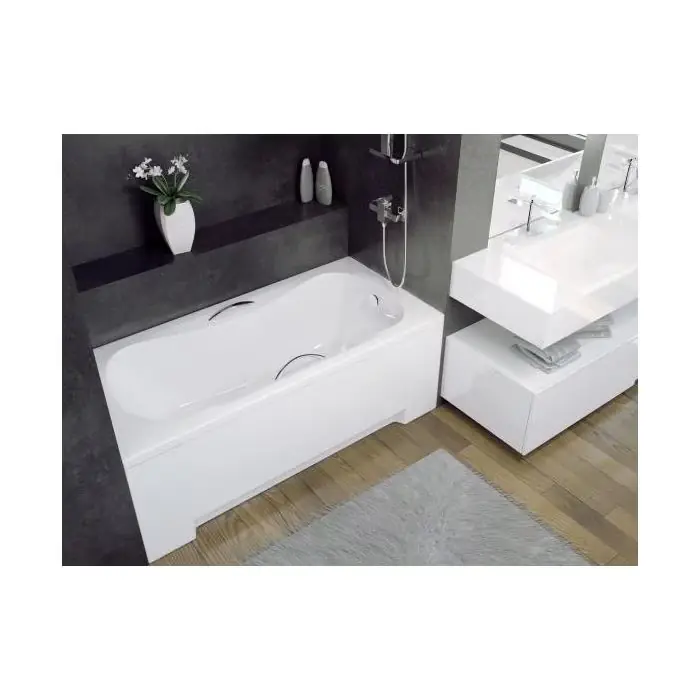 Besco aria wanna prostokątna 150x70 cm biała waa-150-pa WAA-150-PA | Mega okazja