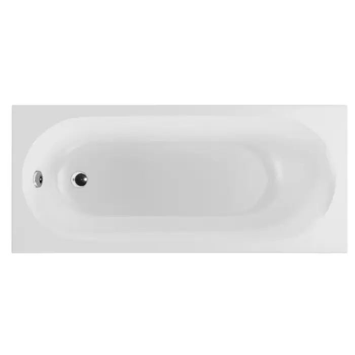 Hit sprzedaży | Oceana slim mono wanna prostokątna 170x75 cm biały połysk WAEX.OCM.170.75WHS