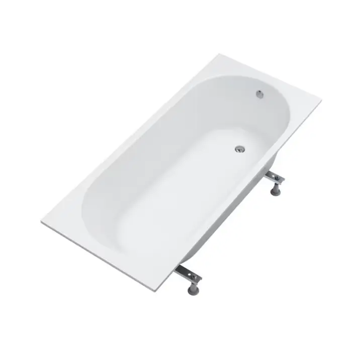 Bezpośrednio z fabryki | Wanna akrylowa standard plus solia 150x70x57 cm, prostokątna ze stelażem 3WST.S1P-15070
