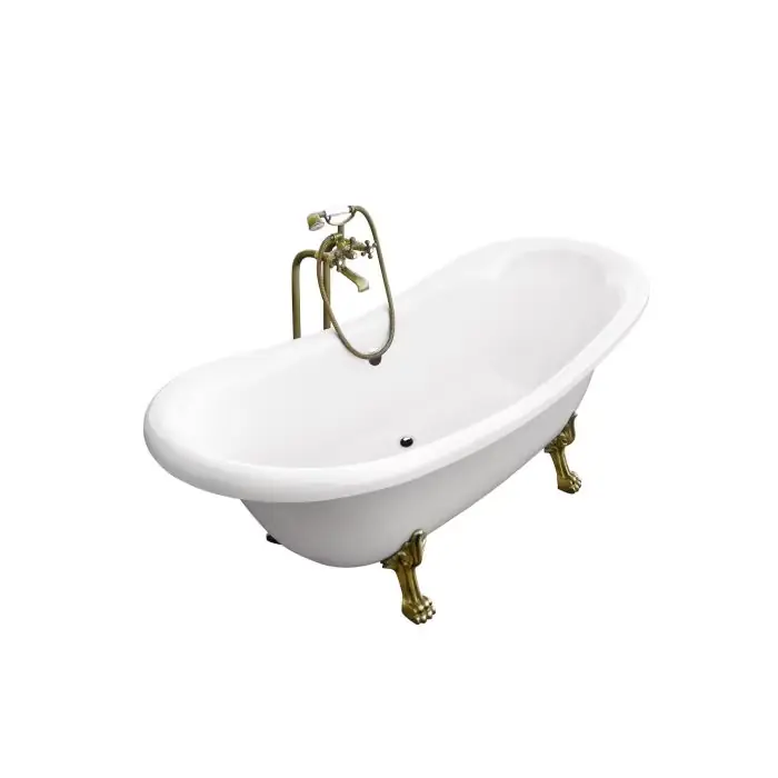 Amelia wanna wolnostojąca nogi białe 190 x 77 WKA-190W+BI | Nowość w sprzedaży