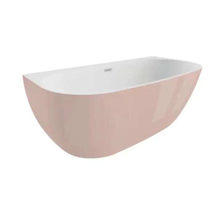 Produkt polecany - Wanna wolnostojąca przyścienna risa 170 cm x 80 cm / słodki róż 00446