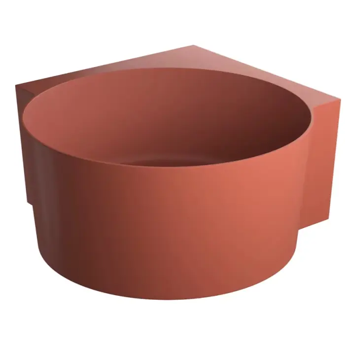 Ovo m+ wanna narożna okrągła, 120x120 cm, terracotta mat OVO120WNTE - Wybór klientów