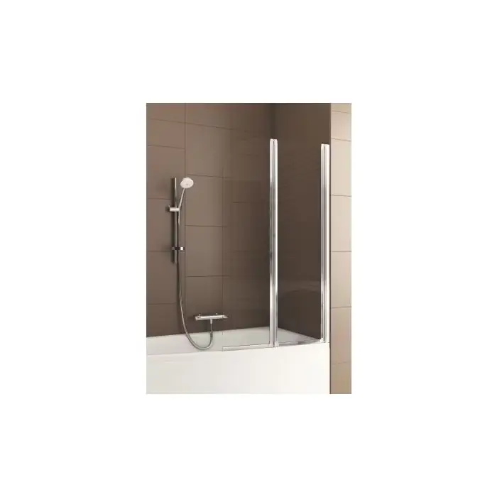 Zostało kilka sztuk - Modern 2 parawan 2-elementowy chrom optic szkło bezpieczne 810-820mm / 1400mm 170-06991P