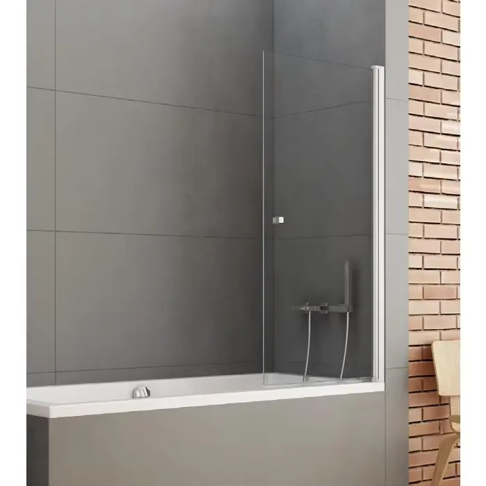 Parawan wannowy caldo 100x140 skrzydło pojedyncze uchylne szkło czyste 6mm z powłoką DS-0033 | Wybór klientów