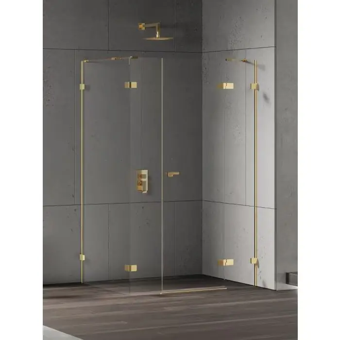 Nz4 kabina prysznicowa eventa gold shine plus 1d prostokątna p 130x80x200 szkło czyste 8mm active shield 2.0 EXK-4777 | Sprawdź teraz