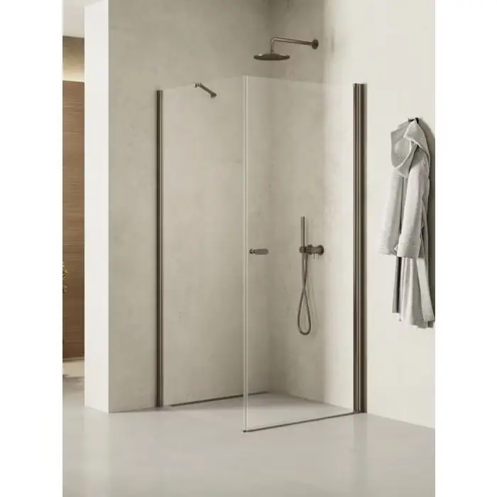 Nie zwlekaj - Nz2 kabina prysznicowa new soleo gunmetal brushed 1d prostokątna u 100x120x195 szkło czyste 6mm active shield K-2148