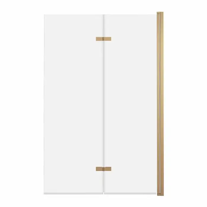 Popularny produkt | Jeziorak 120cm parawan nawannowy 2-panelowy składany, złoty szczotkowany z powłoką pvd SPW-002-120ZSZ