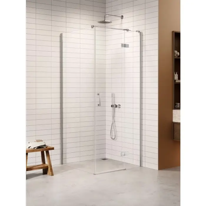 Kabina nesta chrom 1d prostokątna l 100x110x200 czyste 6mm active shield 2.0 K-3612 - Cena obniżona