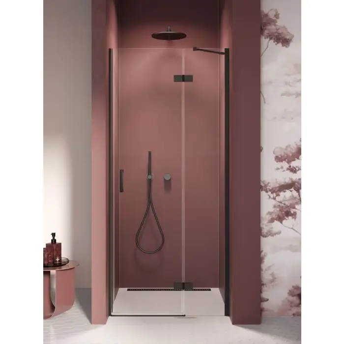 Sprawdzony produkt | Nz4 drzwi wnękowe nesta black 1d l 110x200 czyste 6mm active shield 2.0 D-0862A