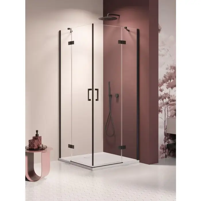 Kabina nesta black 2d prostokątna 120x90x200 czyste 6mm active shield 2.0 K-3777 | Popularny produkt