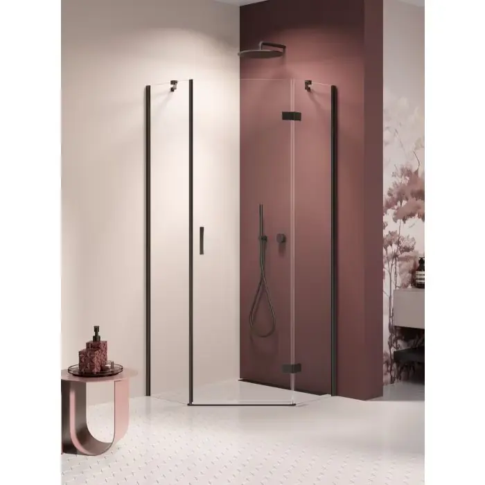 Kabina nesta black 1d pięciokątna p 90x90x200 czyste 6mm active shield 2.0 K-3788 | Zamów teraz
