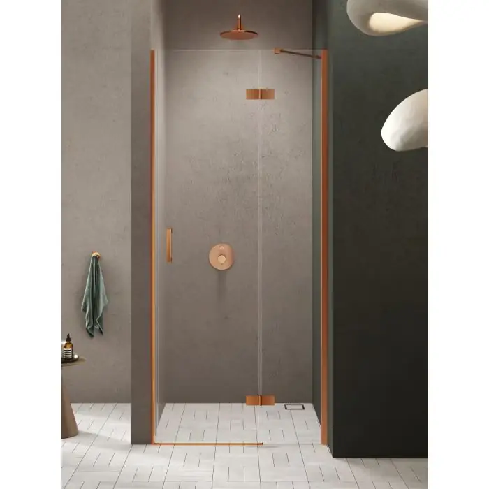 Drzwi wnękowe nesta copper brushed 1d p 80x200 czyste 6mm active shield 2.0 D-0918A | Nie przegap