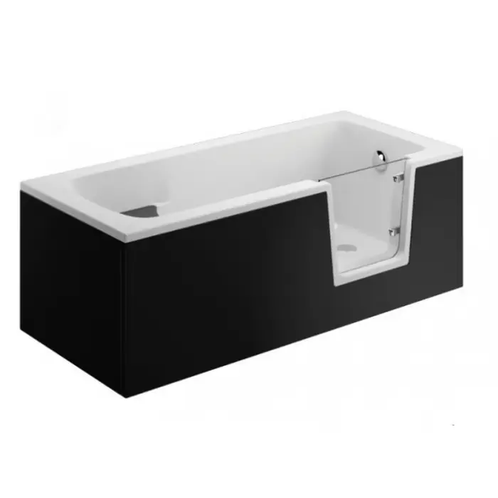 Wyprzedaż zapasów - Polimat 00893 panel boczny 75 cm do wanny avo, vovo wys.58 cmczarny 00893