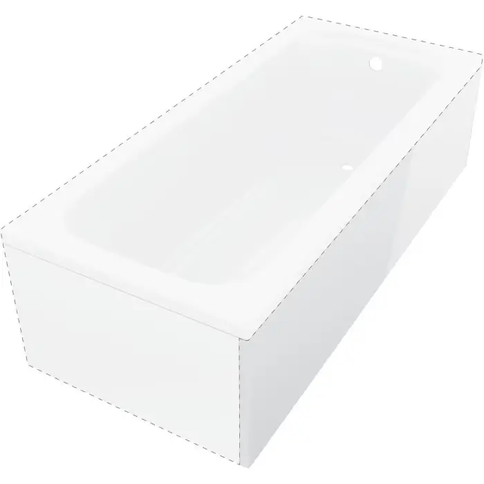 Świetna cena - Obudowa do wanny prizma 140 cm, wys. 50 cm, długi bok KTJD014O