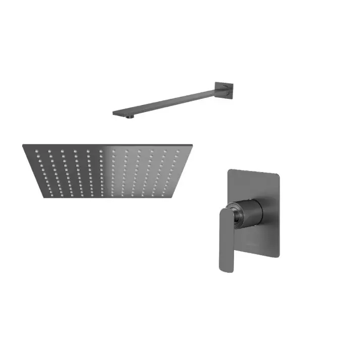 Experience gray zestaw prysznicowy podtynkowy - kompletny - szczotkowany grafit - deszczownica 30cm QW220EGQ30 | Szybka dostawa