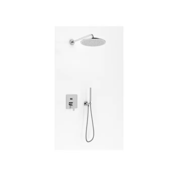 Gixs zestaw prysznicowy podtynkowy - kompletny - chrom - deszczownica 40cm QW210GR40 | Nie czekaj