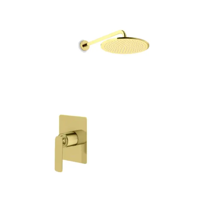 Experience gold zestaw prysznicowy z deszczownicą 25cm QW220EGDBR25 - Tylko w tym tygodniu