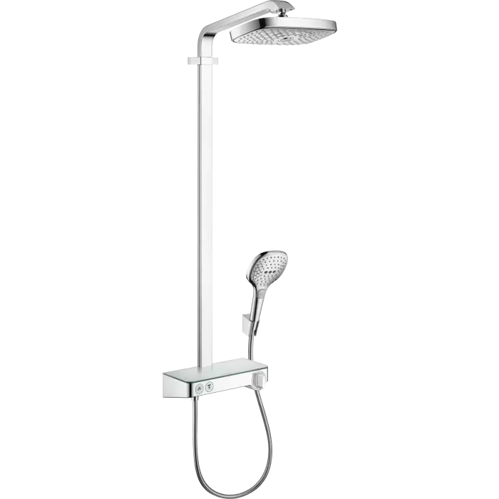 Klienci polecają | Raindance select e komplet prysznicowy 300 2jet z termostatem showertablet select 300 chrom 27126000