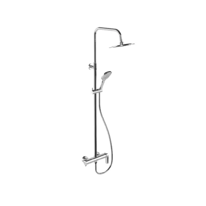 Clever 2.0 zestaw prysznicowy ścienny z deszczownicą 25 cm, chrom AREX.4181CR - Popularny produkt
