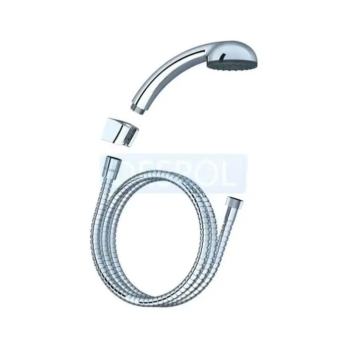 Zestaw prysznicowy słuchawka prysznicowa z funkcją przepływu wody rain + wąż prysznicowy 150 cm + ł X07P005 - Oszczędź