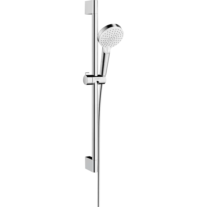 Oferta limitowana | Crometta zestaw prysznicowy 100 vario ecosmart z drążkiem 65 cm biały/chrom 26534400