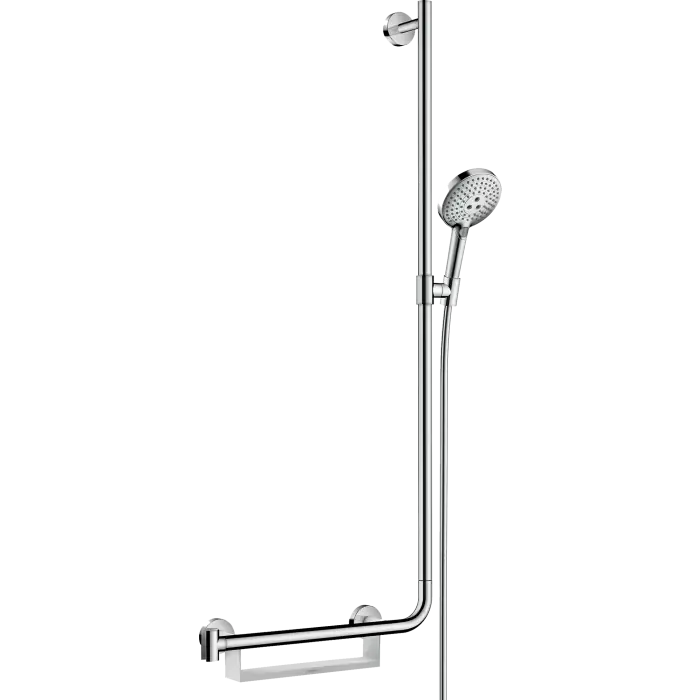 Mega okazja - Raindance select s zestaw prysznicowy 120 3jet z drążkiem 110 cm, prawy chrom 26326000