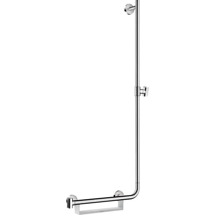 Unica drążek prysznicowy comfort 110 cm, prawy biały/chrom 26404400 - Produkt premium