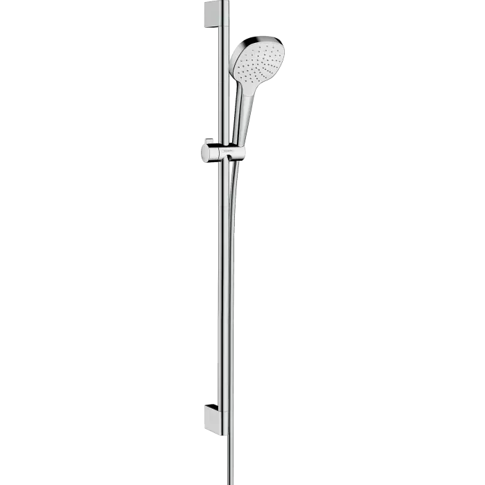 Nowość w ofercie - Croma select e zestaw prysznicowy 110 1jet z drążkiem 90 cm biały/chrom 26594400