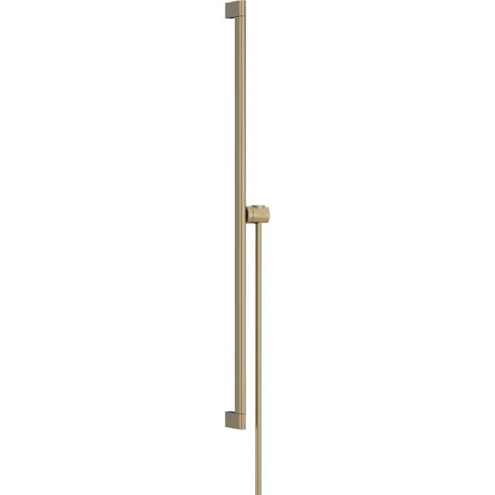 Unica drążek prysznicowy s puro 90 cm z suwakiem easyslide i wężem prysznicowym isiflex 160cm brąz szczotkowany 24405140 | Zostało tylko kilka sztuk